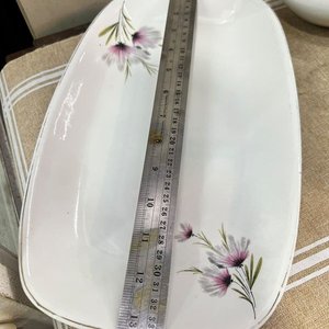 Conjunto de Porcelana Olmos Uruguaya con Flores Rosadas - 5 Piezas - imagen 19