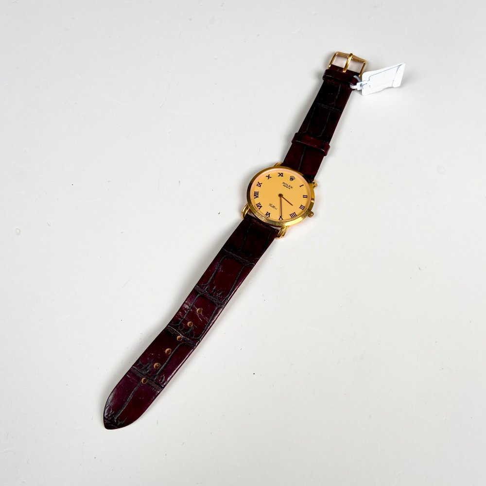 Lote siguiente: Reloj pulsera Rolex de cuero y oro