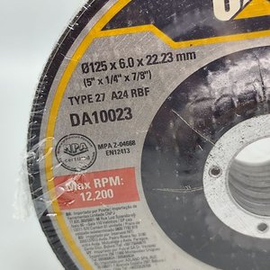 Kit 5 Discos de Desbaste CAT 5" x 1/4" x 7/8" para Metal - imagen 2
