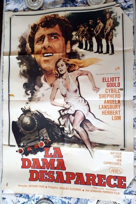 Poster Original "La Dama Desaparece" (1979) - Elliott Gould, Angela Lansbury
