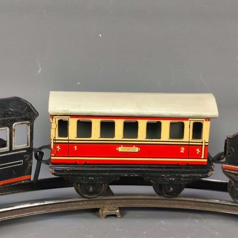 Colección de trenes de juguete vintage con mecanismo de cuerda - imagen 7