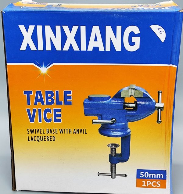 Morza de Mesa Giratoria Xinxiang 50mm con Base y Yunque Lacado - imagen 1