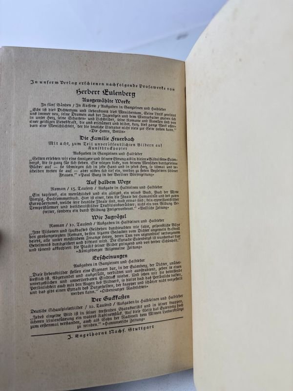 Novela alemana de destino y conflicto humano, Stuttgart, 1926 - imagen 7