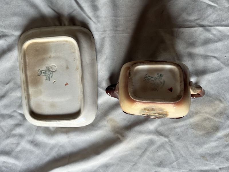 Salsera alemana de porcelana y cerámica - imagen 4