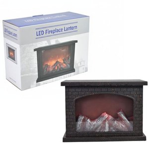 Lámpara LED Decorativa Estilo Estufa con Efecto Llamas - imagen 2
