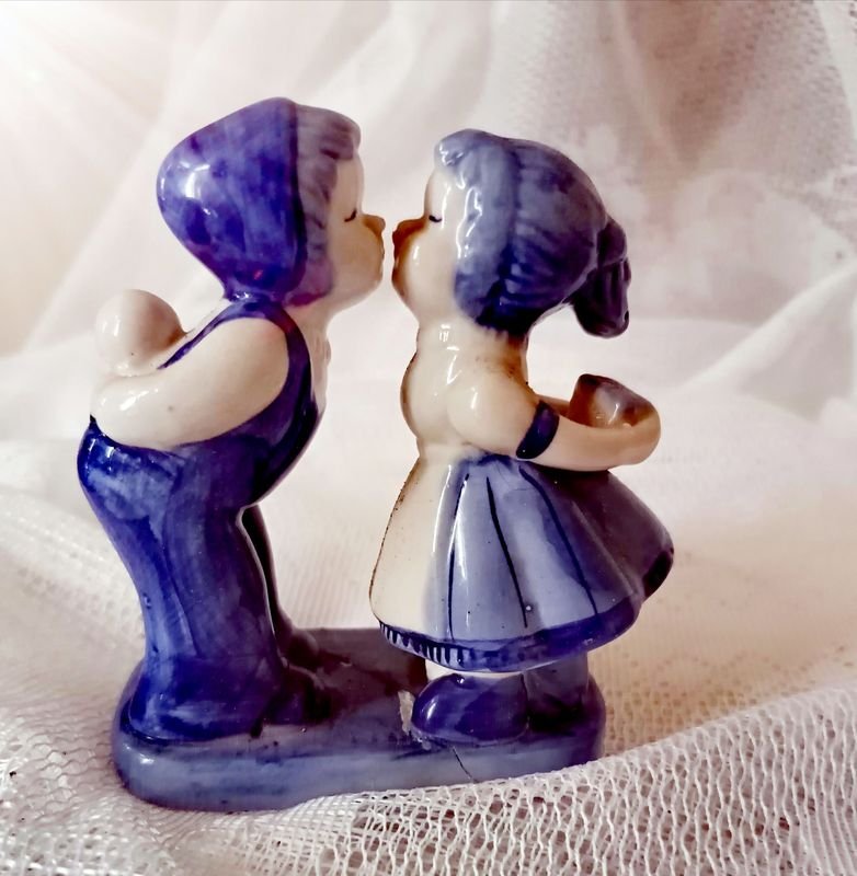 Figuras de Antigua porcelana Holandesa en Porcelana Delft - imagen 2