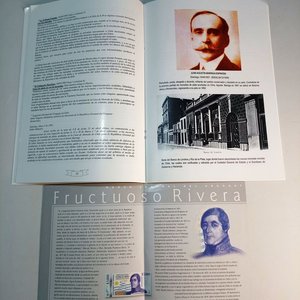 Libro "Barriga Caso - Beisso: Últimas Acuñaciones del Siglo XIX" con Monedas y Folleto del Banco Central del Uruguay - imagen 4