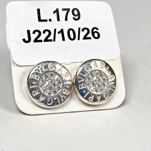 Par de Caravanas Bulgari con Piedras - imagen 2