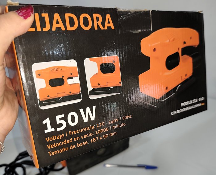 Lijadora Orbital 150W en Caja, Funcionando OK - imagen 4