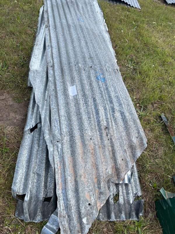 Lote de 5 Chapas Metálicas Corrugadas