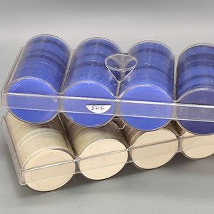 Fichas de Juego Plásticas Azules y Marfil con Bandejas Organizadoras - imagen 9