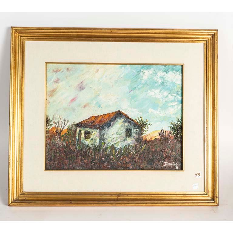 Lote anterior: Pintura Óleo "Casa de campo" por Denise