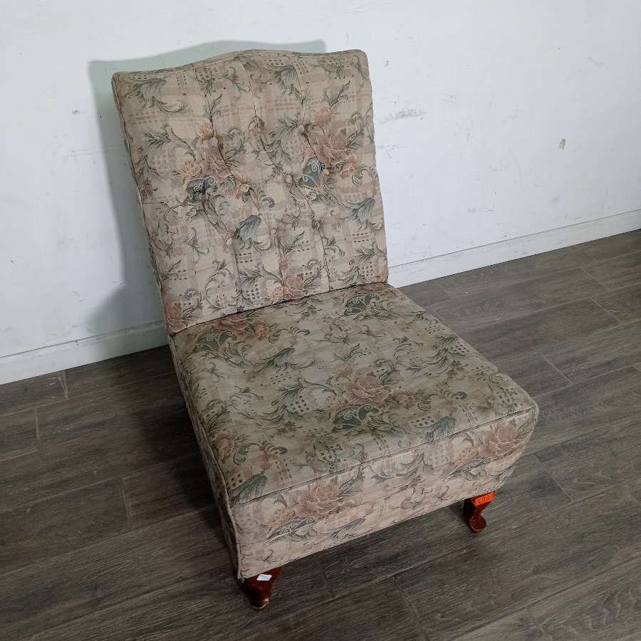 Butaca de 1 Cuerpo con Tapizado Floral Vintage