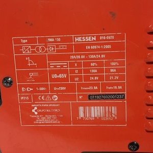 Soldadora Inverter HESSEN PRO 130 Amp con Careta - imagen 3