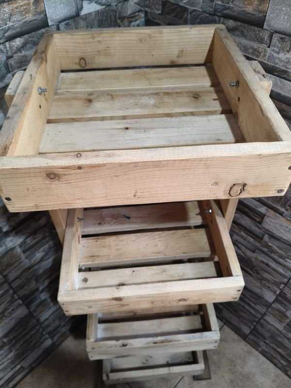 Frutero de madera con cuatro cajones - imagen 2