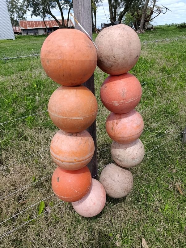 Lote de 10 Boyas Naranjas y Blancas para Pesca o Señalización