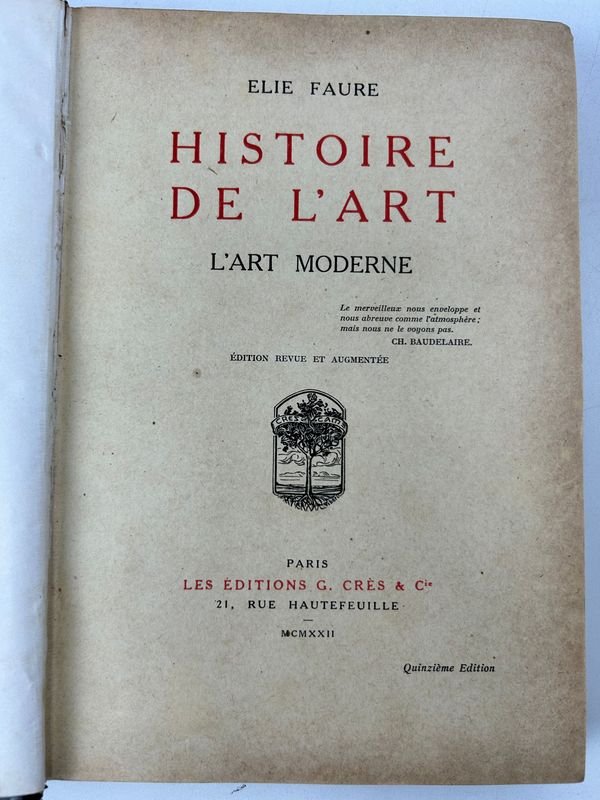 Libro de Historia del Arte: El Arte Moderno (Élie Faure) - imagen 2
