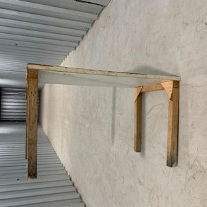 Mesa Decorativa Blanca con Patas de Madera - imagen 10
