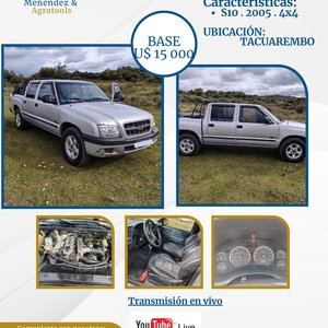 Camioneta Chevrolet S10 4x4 Año 2005 con Motor MWM 2.8 - imagen 1