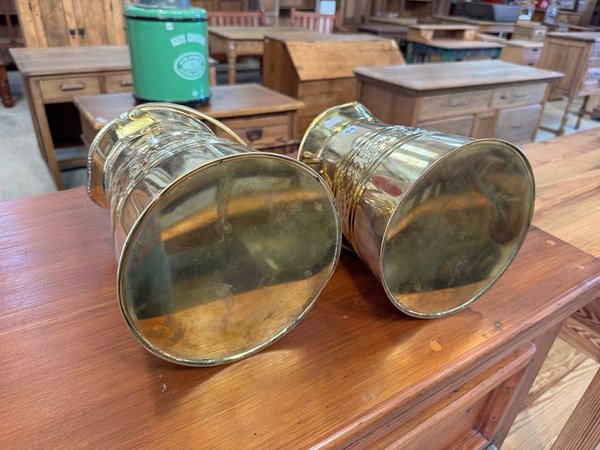 Medidas de latón bronceado: Vaso antiguo con detalles ornamentales - imagen 7
