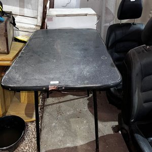 Mesa Auxiliar Plegable Negra - imagen 1