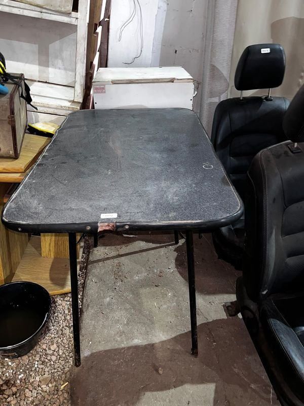 Mesa Auxiliar Plegable Negra