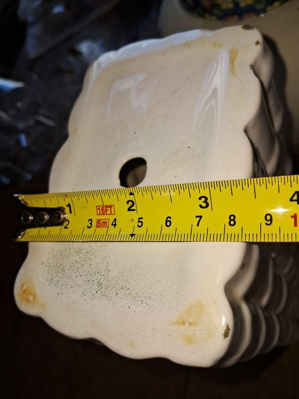 Base de lámpara de cerámica blanca - imagen 4
