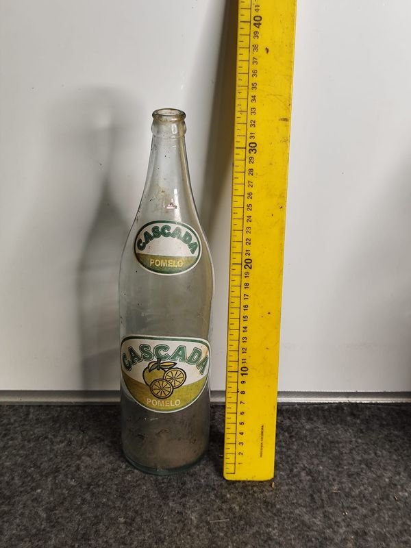 Botella Antigua "Cascada Pomelo" Vidrio Transparente 1000ml