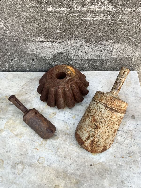 Budinera y cucharas de chapa usadas - imagen 2