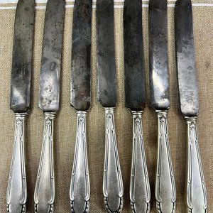 10 Cuchillos de Mesa Antiguos Bazar Colón Montevideo - imagen 6