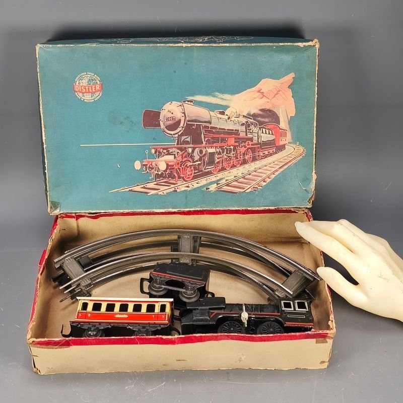 Colección de trenes de juguete vintage con mecanismo de cuerda - imagen 2
