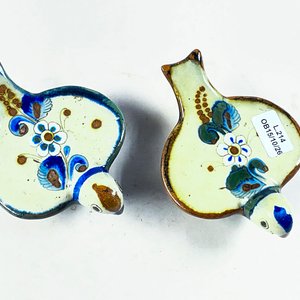 Par de Figuras de Palomas Decorativas en Cerámica - imagen 2