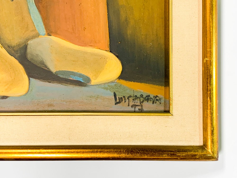 Pintura óleo sobre tela, hormas de zapatos y botellón - imagen 2