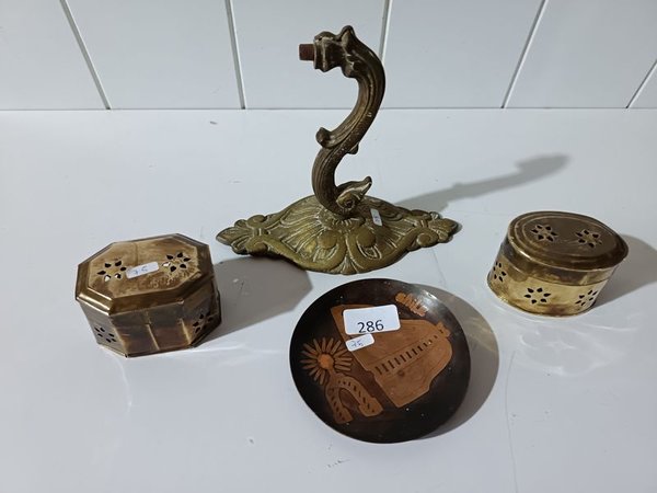 Lote de Objetos Metálicos Decorativos - imagen 1