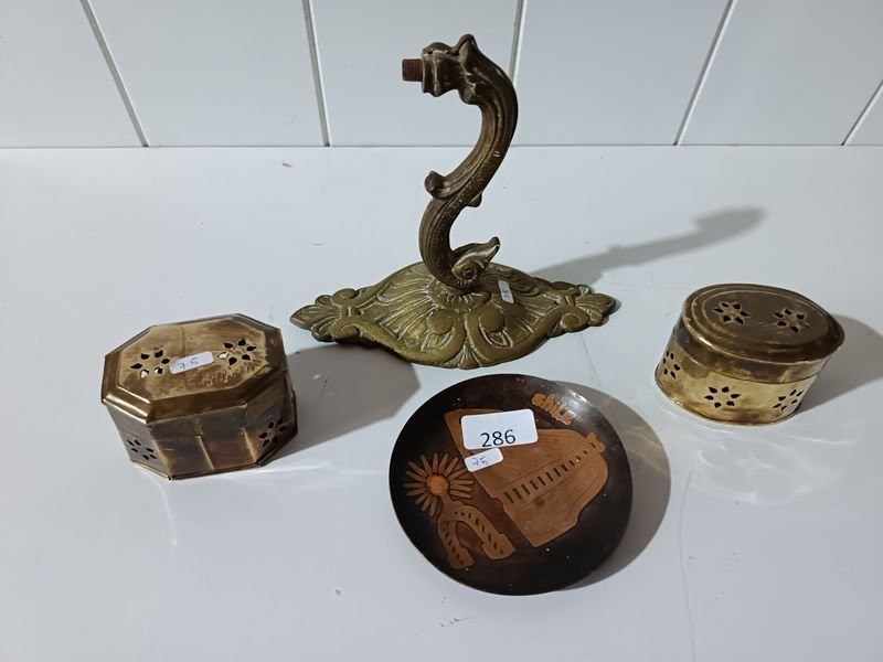 Lote de Objetos Metálicos Decorativos