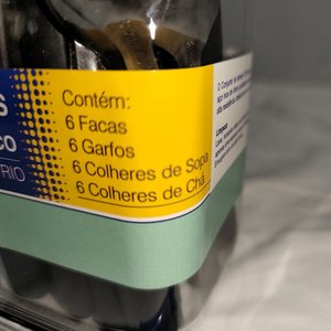Juego de 24 Cubiertos Acero Inoxidable con Mango Plástico y Cuchillos para Carne - imagen 4