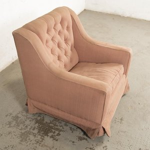 Sillón Rosa Tapizado Capitaneado con Almohadón - imagen 3