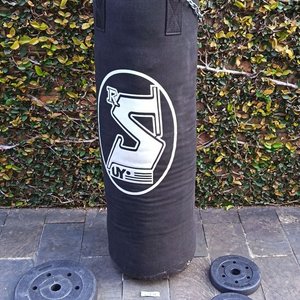 Saco de Boxeo Reforzado con Cadena y Discos de Pesas - imagen 5