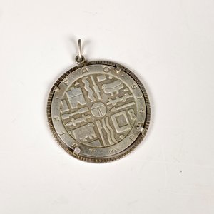 Moneda de Plata FAO Engarzada con Colgante - imagen 2