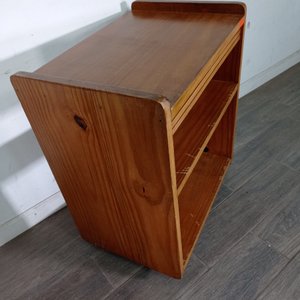Mesa Auxiliar de Madera con Ruedas - imagen 4