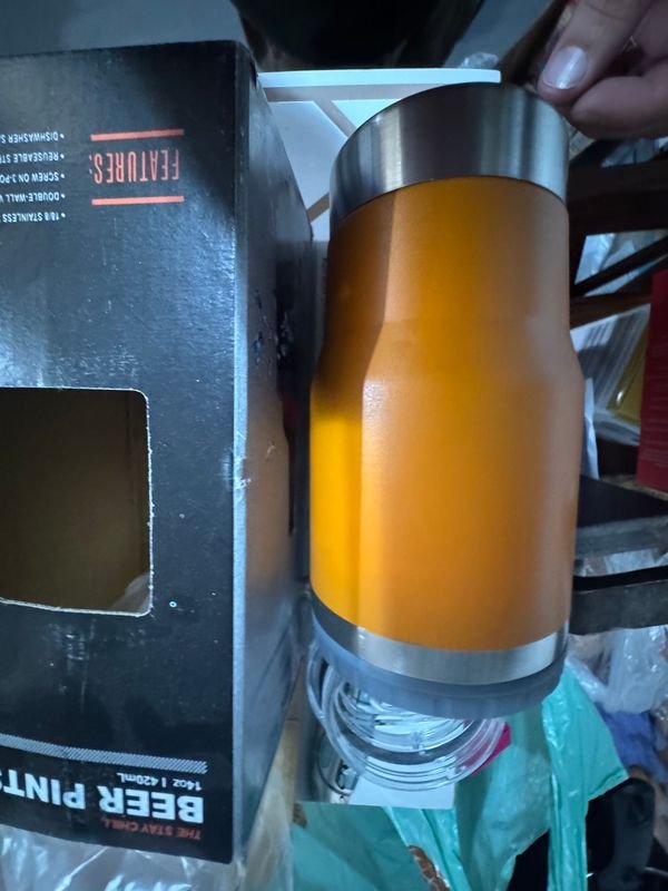 Vaso Térmico de Acero Inoxidable con Doble Tapa y Destapador