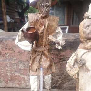 Figuras Artesanales de Papel Maché: Campesinos Vintage - imagen 4