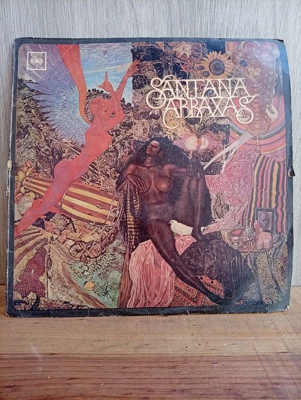 186) Disco LP ( Santana Abraxas) 1967 Industria Uruguaya  Pequeño desgaste en Cubierta