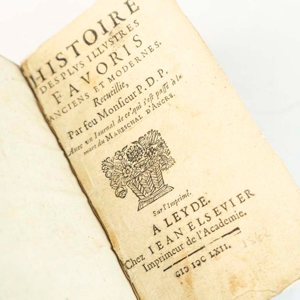 Historia de los Favoritos Antiguos y Modernos, Edición Jean Elsevier 1662 - imagen 1
