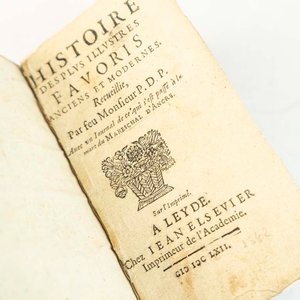 Historia de los Favoritos Antiguos y Modernos, Edición Jean Elsevier 1662 - imagen 1