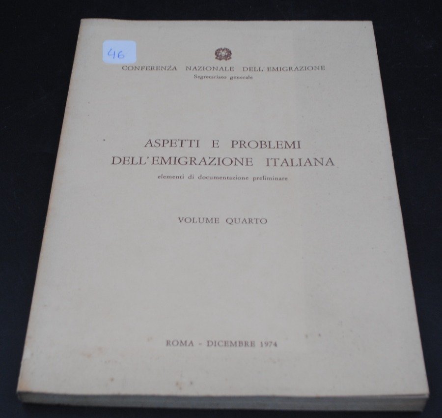Lote siguiente: Libro sobre emigración italiana