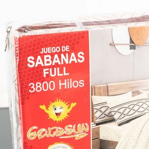 Juego de Sábanas Full 3800 Hilos Marca Goldsun - imagen 2