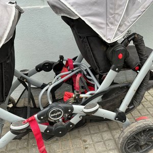 Cochecito Doble Mellizos "Infanti Duo Ride" Gris - imagen 2