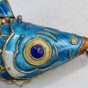 Conjunto Vintage 4 Peces Esmalte Cloisonné Joyería Colección - imagen 5