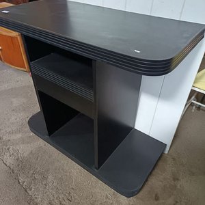 Rack de TV Negro con Estantes y Cajón - imagen 6